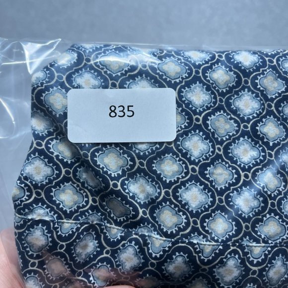 Untuckit Shirt Mens Medium Blue Floral Button Up 100% Cotton Pattern Short Sleev - Picture 7 of 7